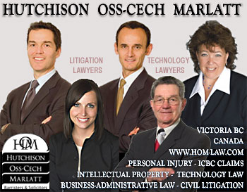 Personal Injury - ICBC claims - Motor Vehicle Accidents / Intellectual Property and Technology Business Lawyers in downtown Victoria
