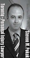 Steven Polak, personal injury lawyer has handled cases for GTA Toronto clients throughout southern Ontario