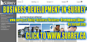 City of Surrey, business development  support services