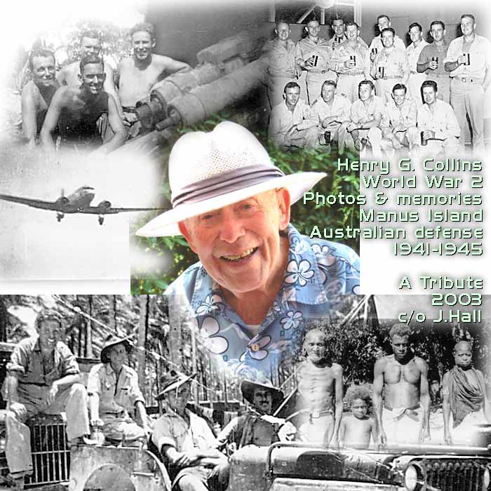 World War 2 Veteran Henry G Collins in 2002 a collage from his