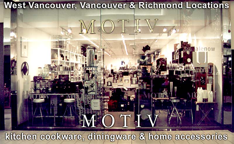 Cookware, dinner ware & kitchen utensils, Vancouver - MOTIV DESIGNS KOFE BEAN stores
