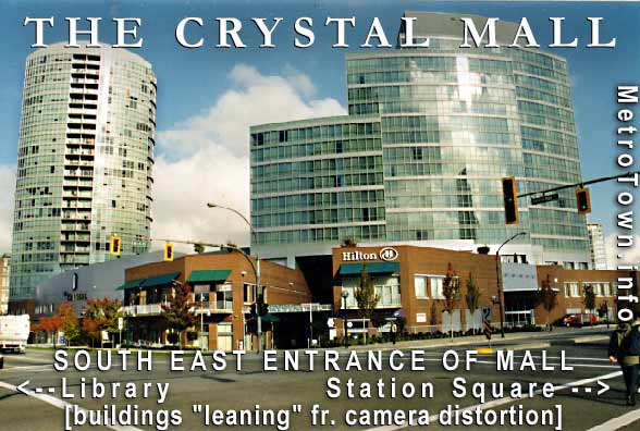 SouthEast entrance of The CRYSTAL mall in Burnaby's Metrotown area photo
