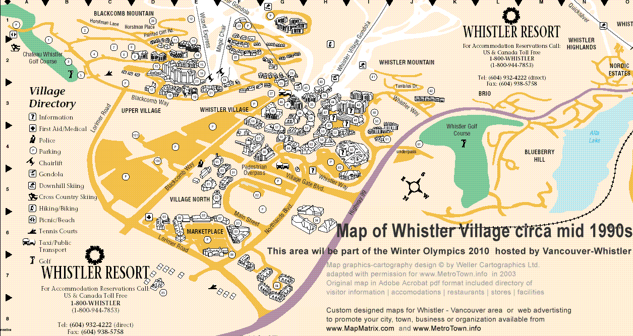 whistler map  village