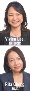 Vivien Lee, Senior Immigration Consulant RCIC & Rita Cheng, Immigration Consultant, case manager