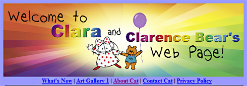 CLICK TO Clara & Clarence Bear's website for Children's  illustrations from Caliifornia's Cat