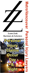 learn Zenk logo with photos of  car crashes day and nite