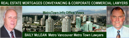 Photos of Baily McLean - Real Estate Conveyancing / Corporate-Commercial Lawyers  Metrotown Metrotower view of Burnaby to Downtown Vancouver