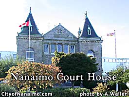Court house building in Nanaimo, BC