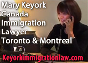 Mary Keyork, Toronto (Certified Citizenship & Immigration Specialist) and   Montreal immigration lawyer, is fluent in English, French, Armenian and conversational Spanish