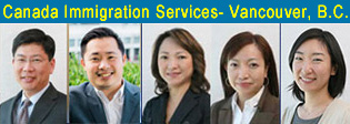 Vancouver immigration lawyers Robert Leong and Stan Leo with 3 immigration consultants Vivien Lee, Rita Cheng, and Akiko Fujita with   Lowe & Company, a top business  immigration law firm on 777 West Broadway, 2 blocks from Vancouver General Hospital